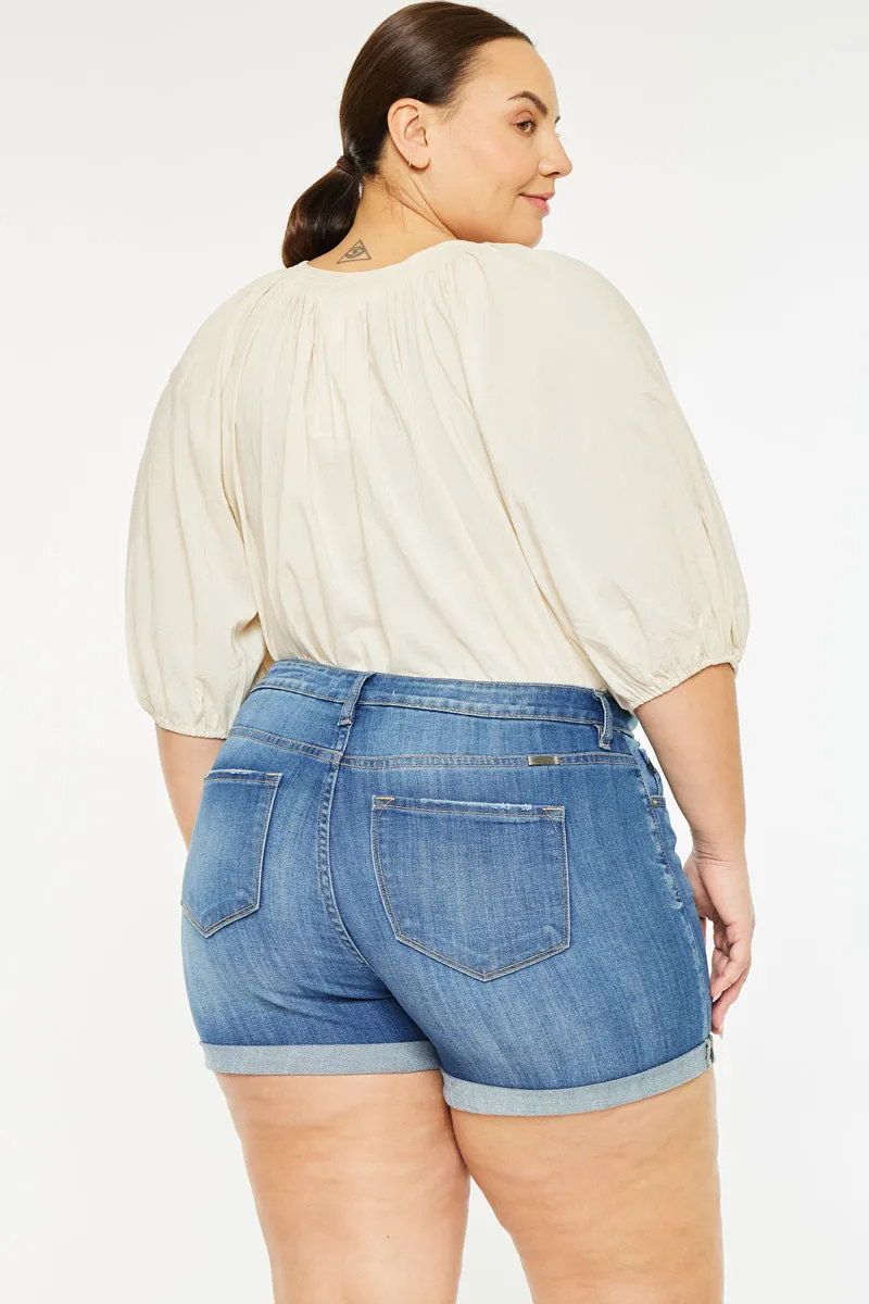 Gabriella High Rise Shorts (Plus Size)