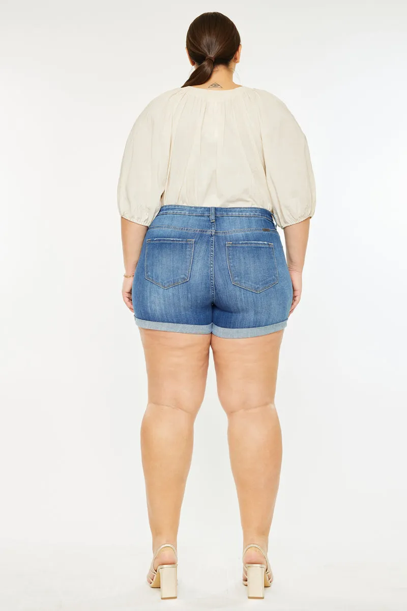 Gabriella High Rise Shorts (Plus Size)