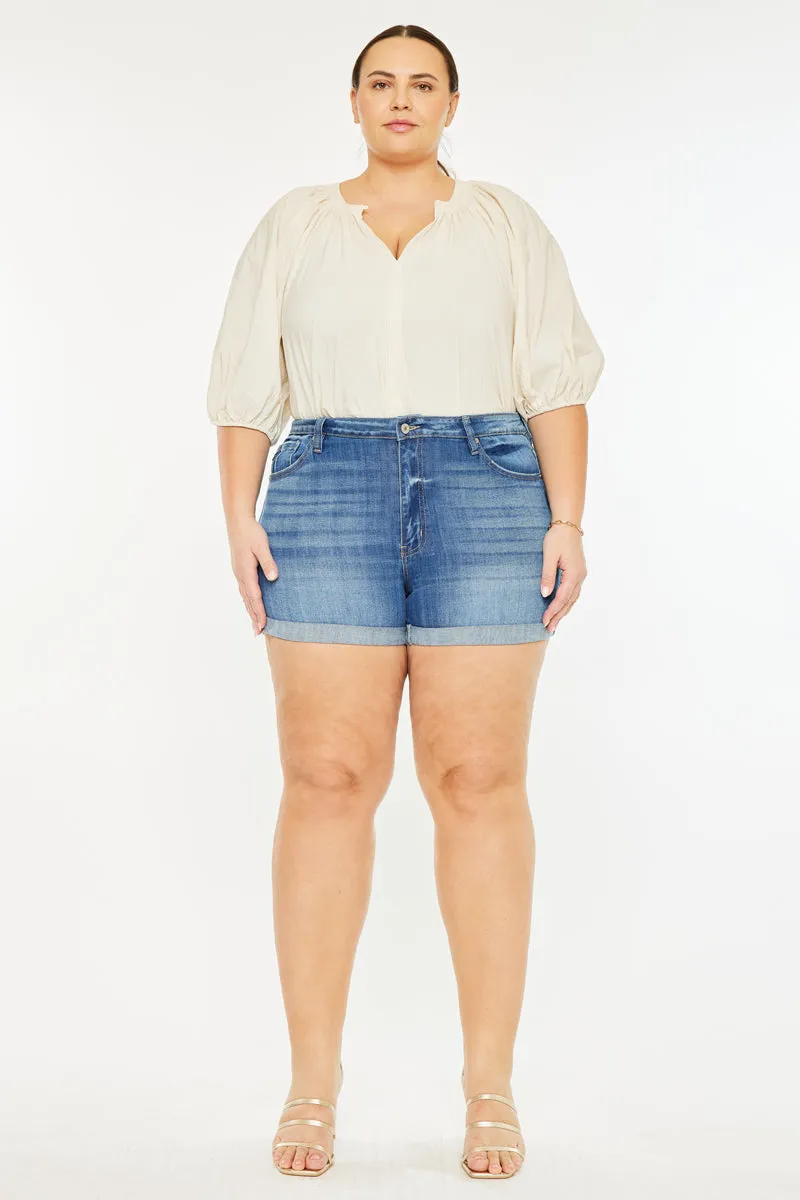 Gabriella High Rise Shorts (Plus Size)