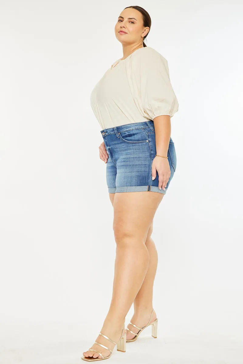 Gabriella High Rise Shorts (Plus Size)
