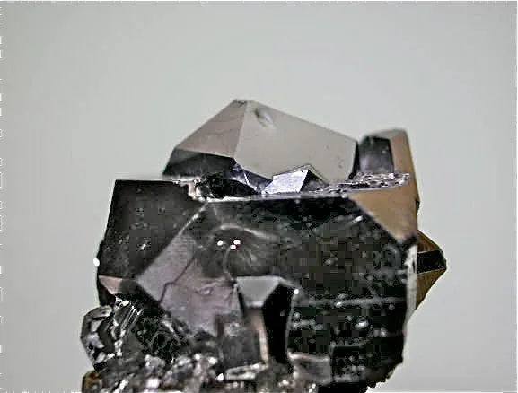 Galena on Sphalerite, Gjudurska Mine, Zlatograd District, Smolyan Oblast, Bulgaria Miniature 1.7 x 3 x 3.5 cm $45. Online 6/16. SOLD.