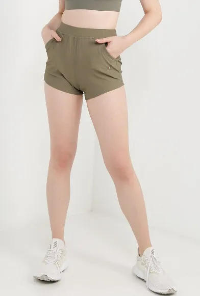 Gio Women Shorts (Dark Olive Green)