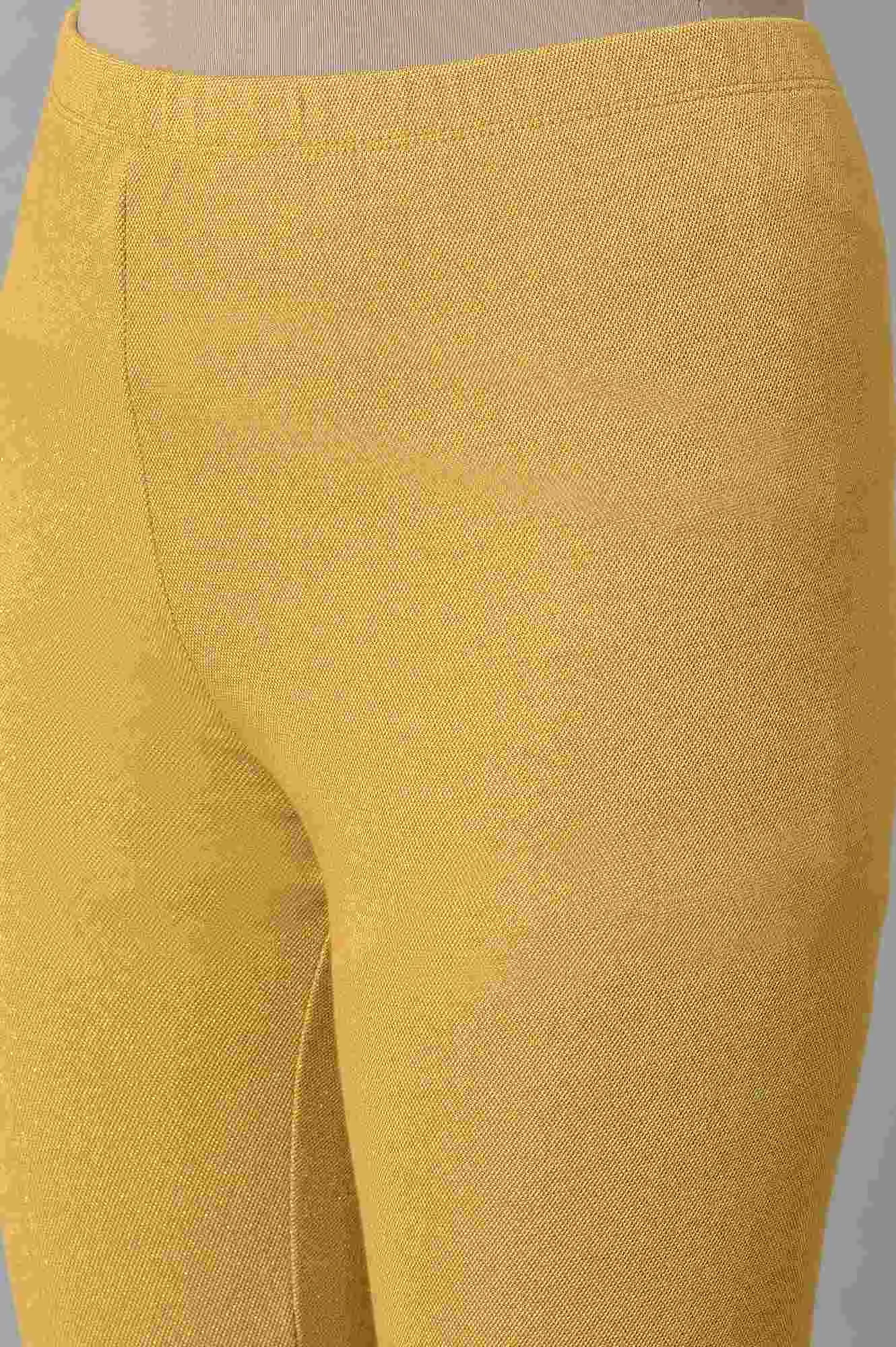 Gold Lycra Winter Tights