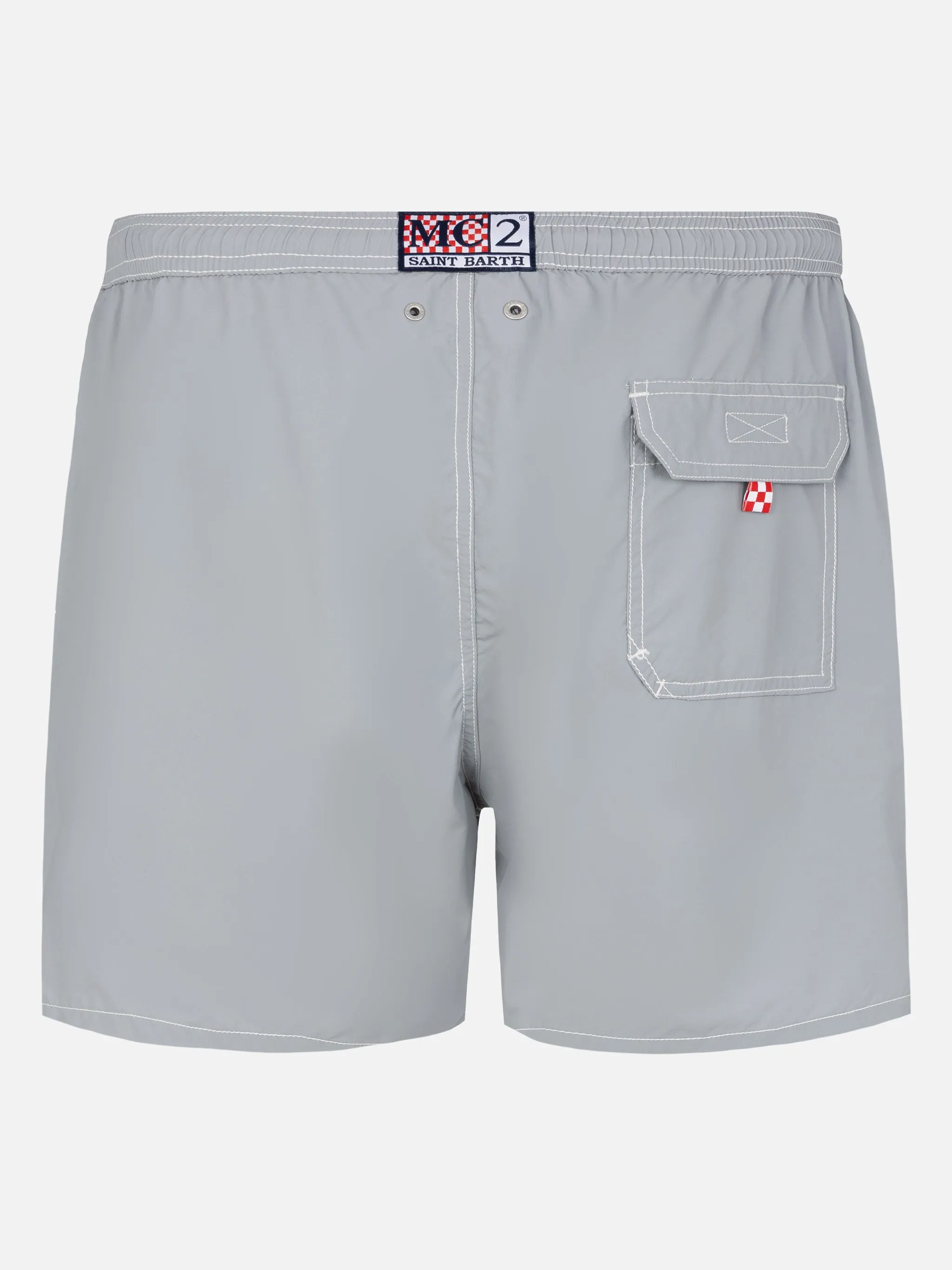 Grey mid-length classic light swim shorts Patmos
