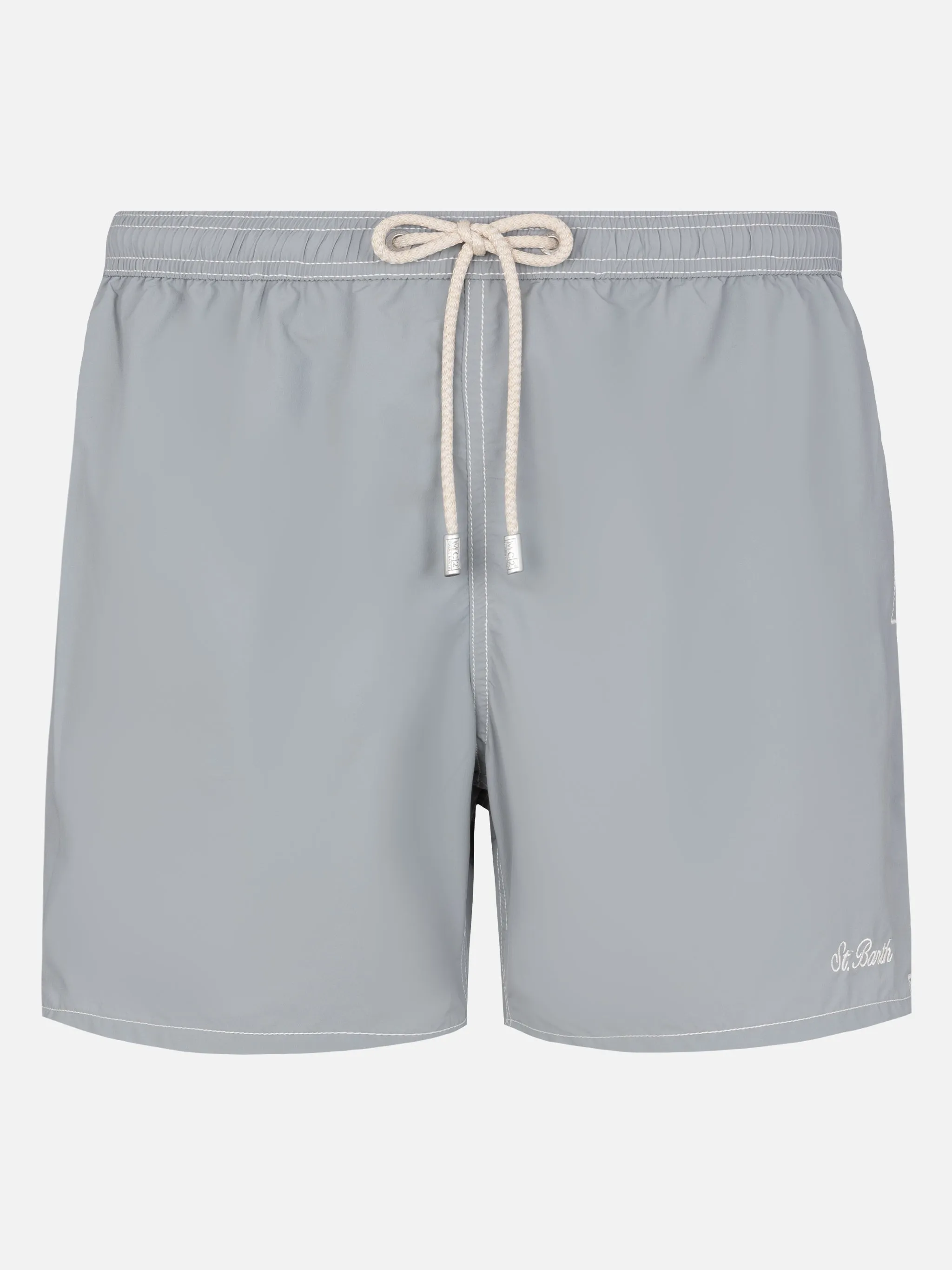 Grey mid-length classic light swim shorts Patmos