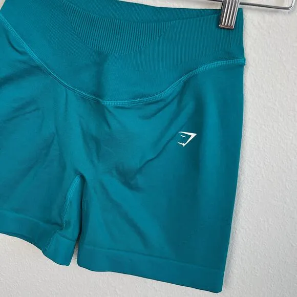 Gymshark Sweat Seamless Sculpt Shorts S Rich Teal