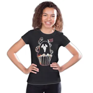 Halloween Horror Cupcake Ghost Boo Graffiti Stencil Art Cool Official Youth T-shirt
