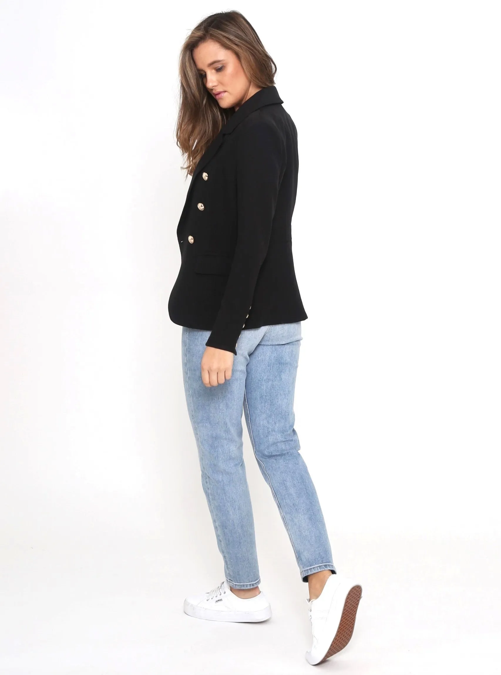 Hayden Fitted Blazer - Black
