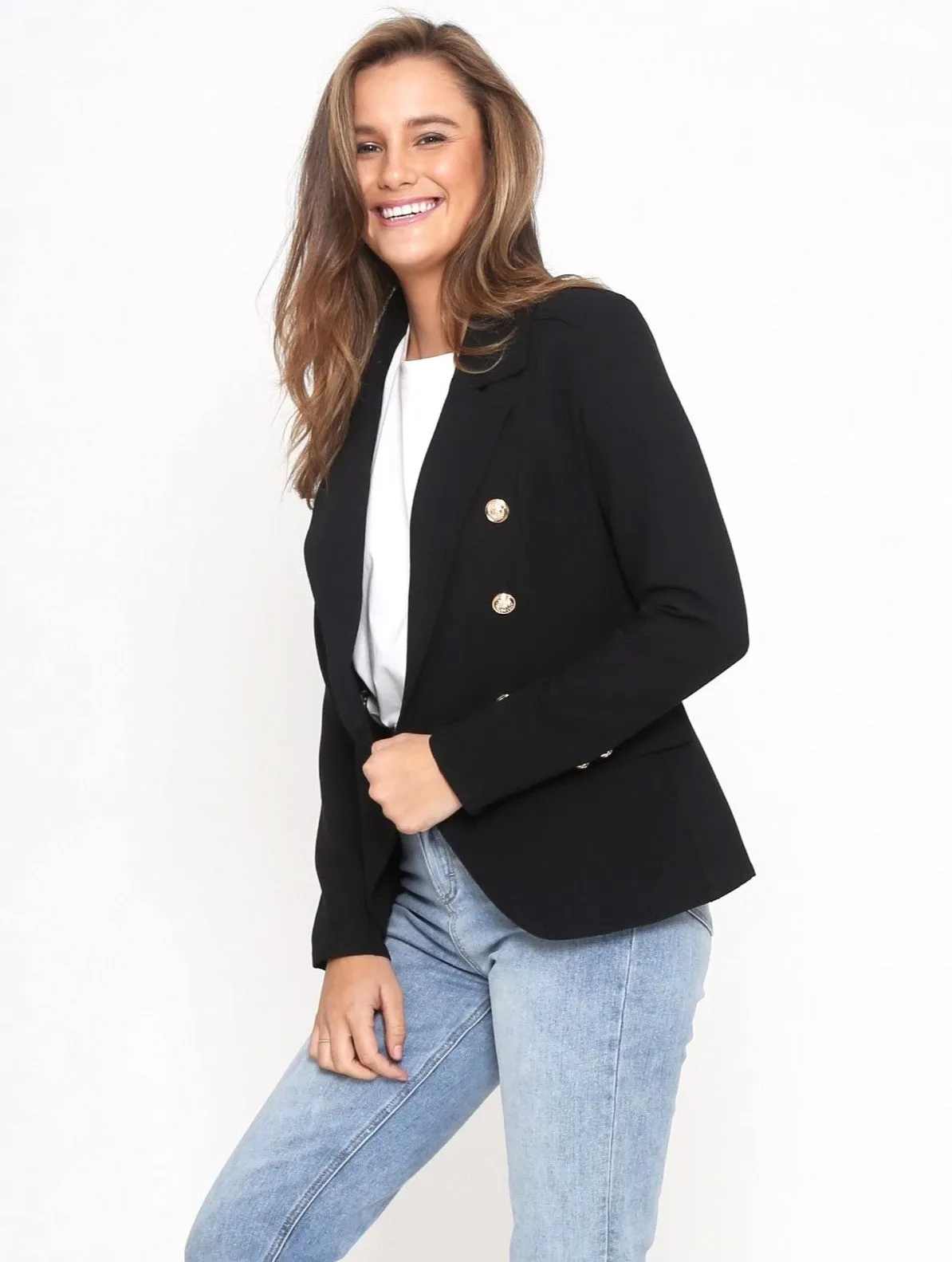 Hayden Fitted Blazer - Black
