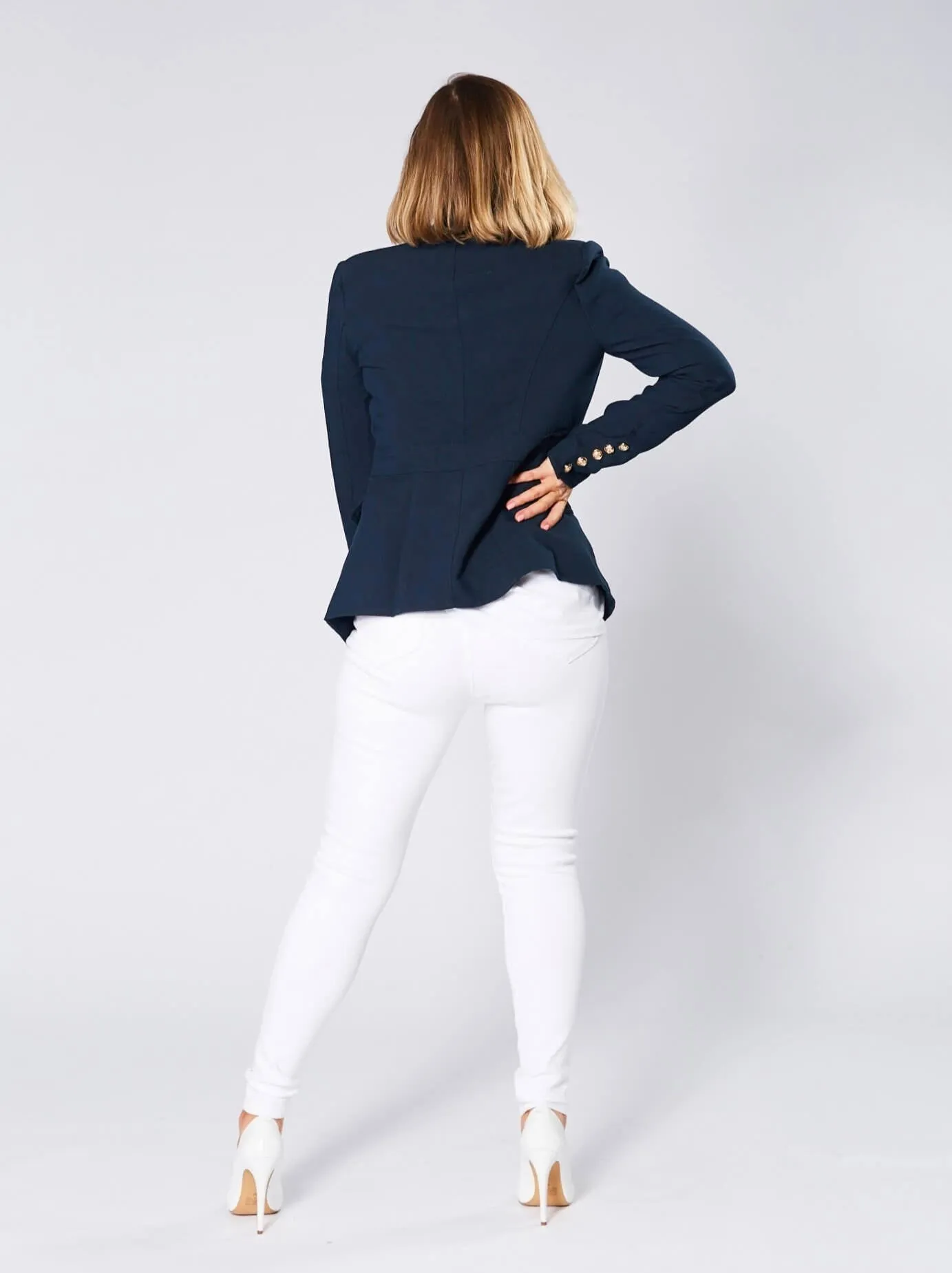 Hayden Fitted Blazer - Navy