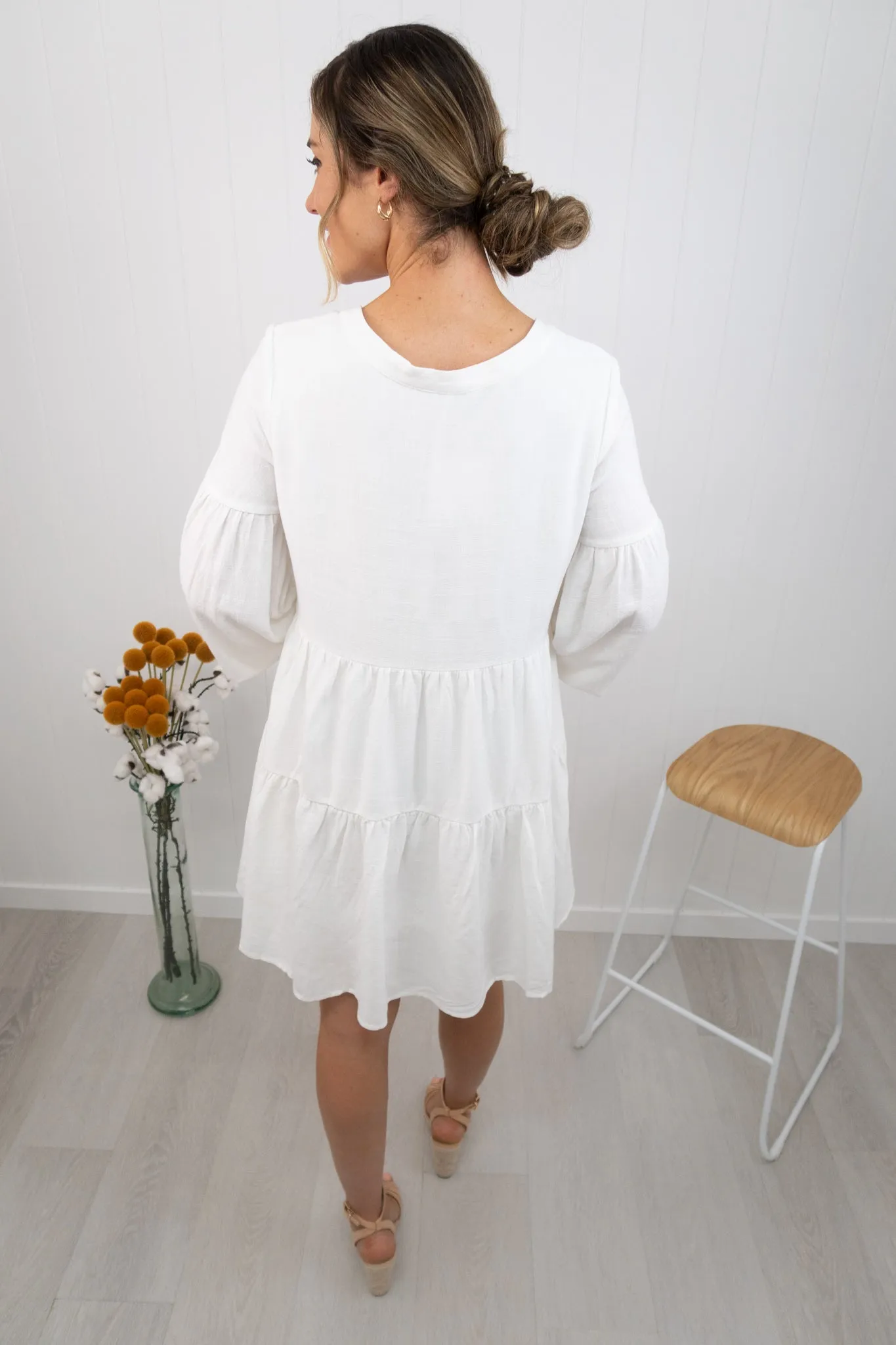 Hazel Dress -White