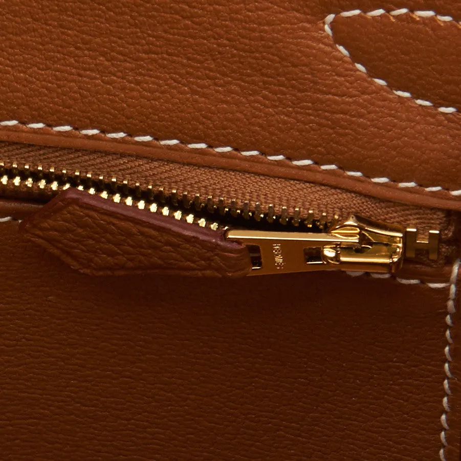 Hermes Gold Togo Camel Tan 30cm Birkin Gold Hardware