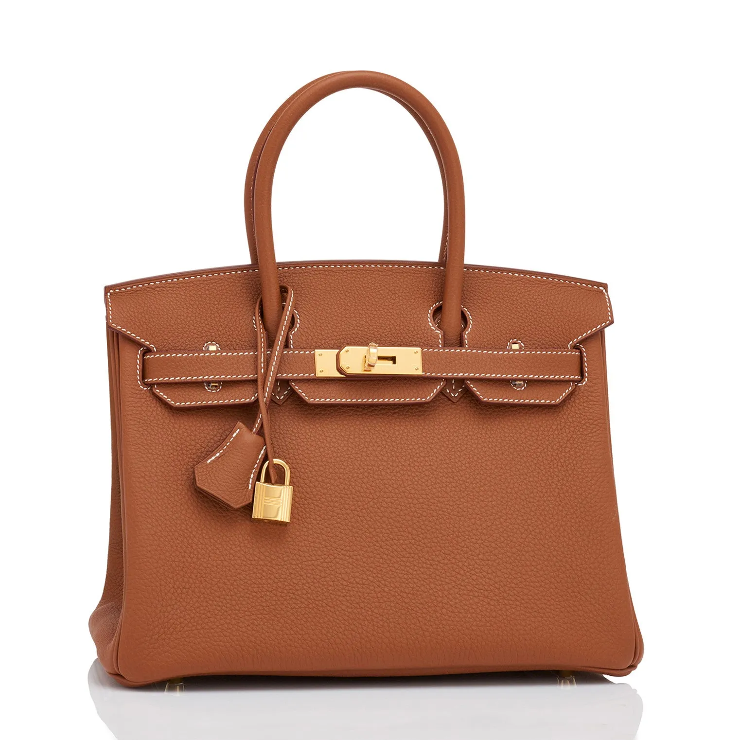 Hermes Gold Togo Camel Tan 30cm Birkin Gold Hardware