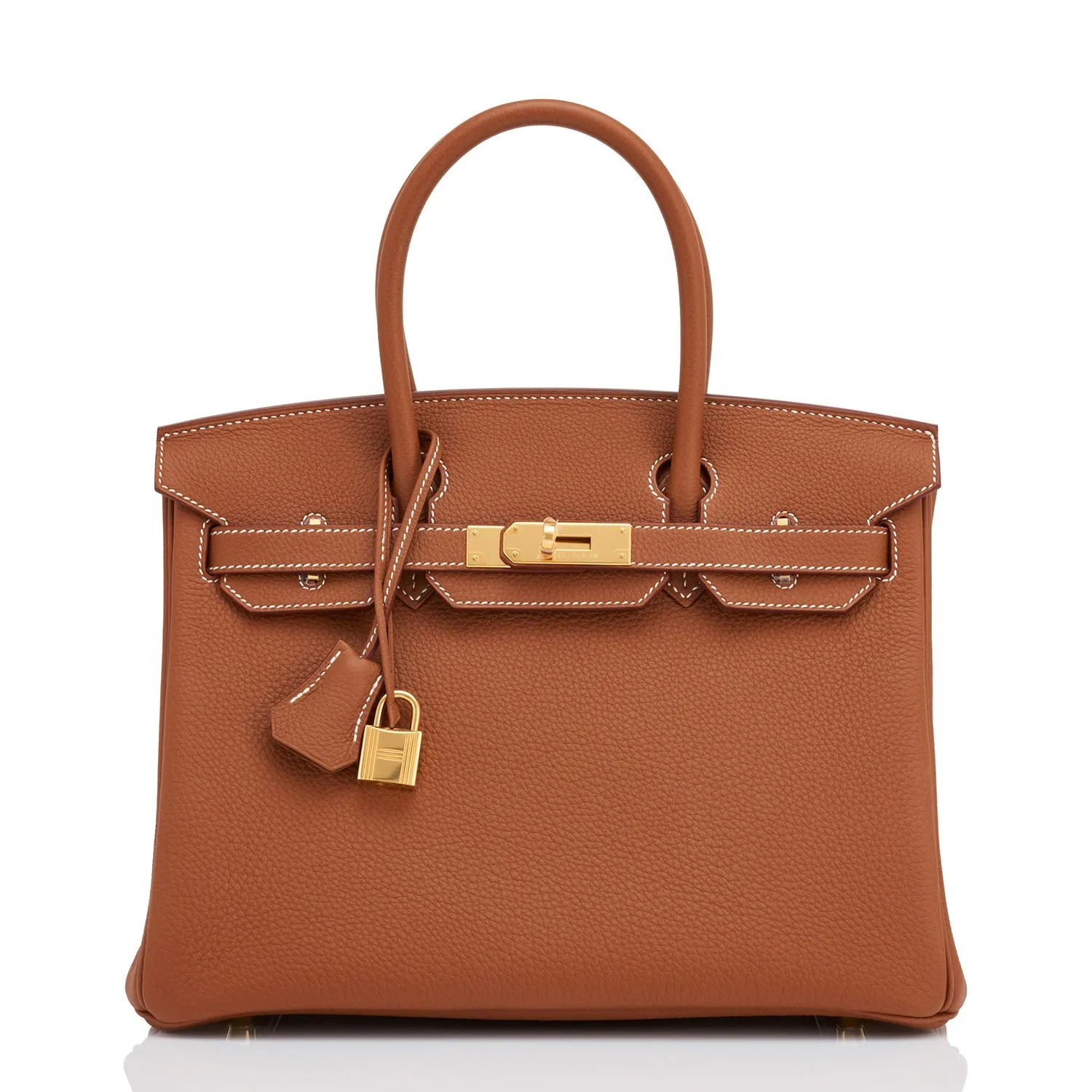 Hermes Gold Togo Camel Tan 30cm Birkin Gold Hardware