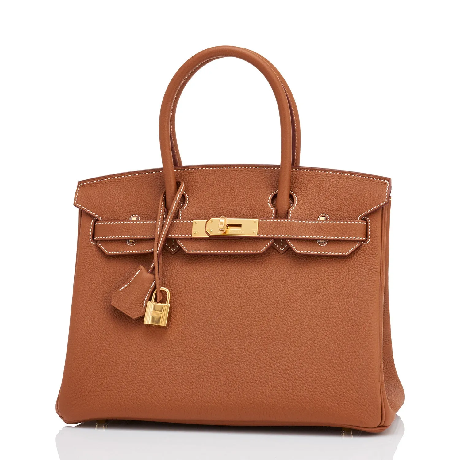 Hermes Gold Togo Camel Tan 30cm Birkin Gold Hardware