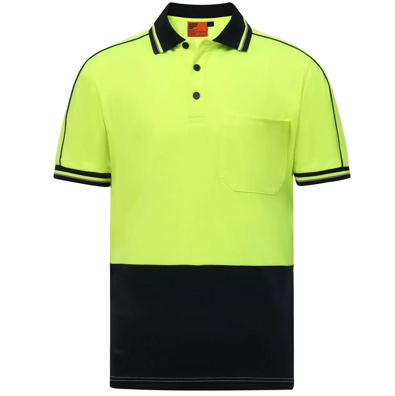 Hi-Vis Sustainable Cool-Breeze Safety Polo