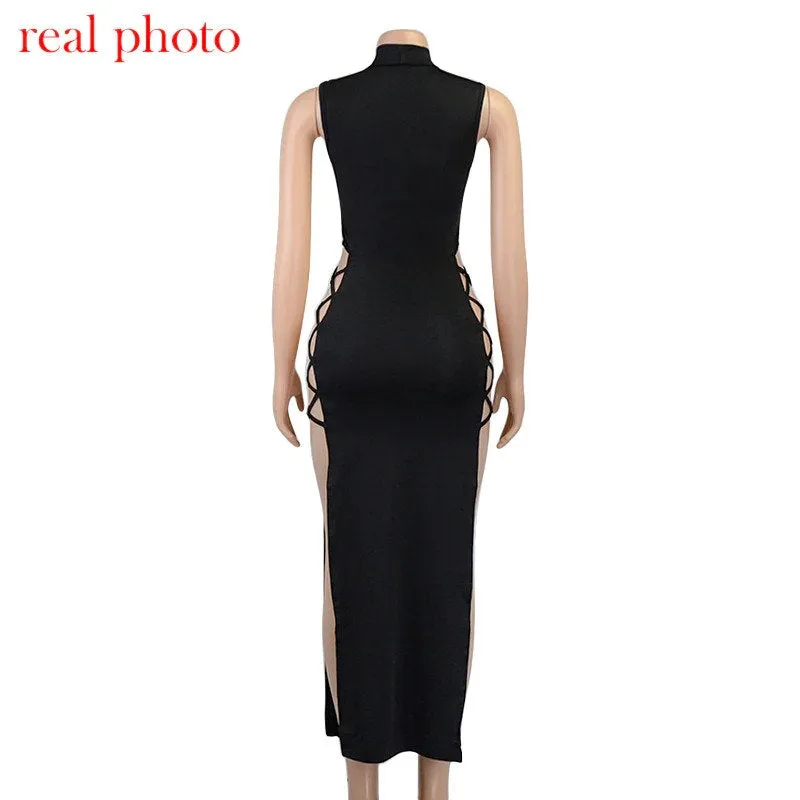 High Neck Elegant Dress