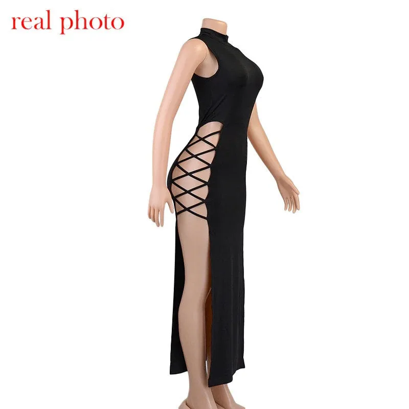 High Neck Elegant Dress