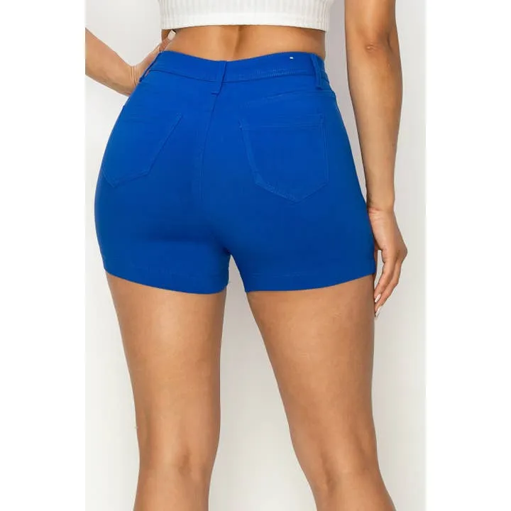 High Waisted Shorts ROYAL BLUE M