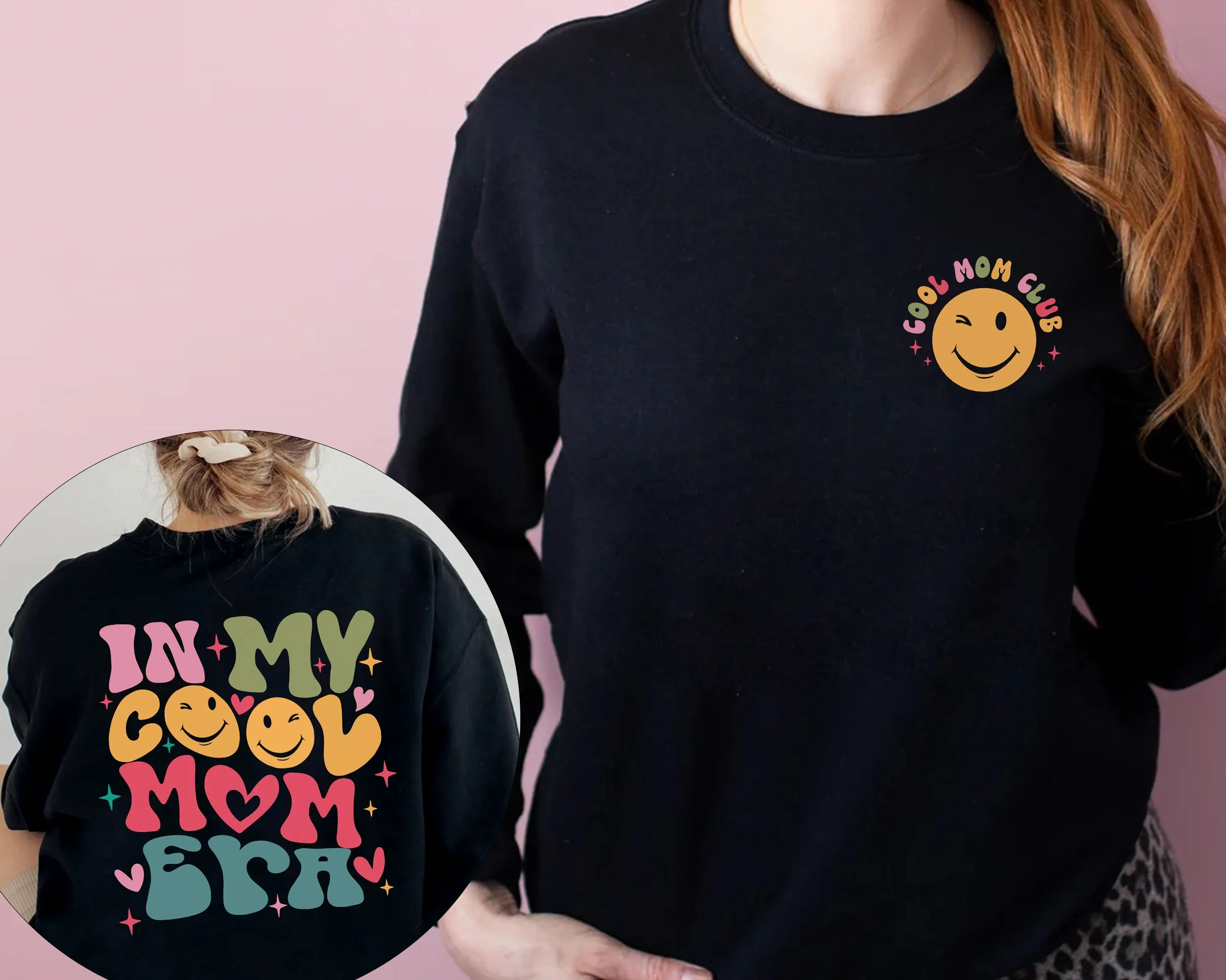 In My Cool Mom Era Sweatshirt, Cool Moms Club T Shirt, Mama Era Shirt, Mom Shirt Gift, New Mom Shirt, Pregnancy Announcement