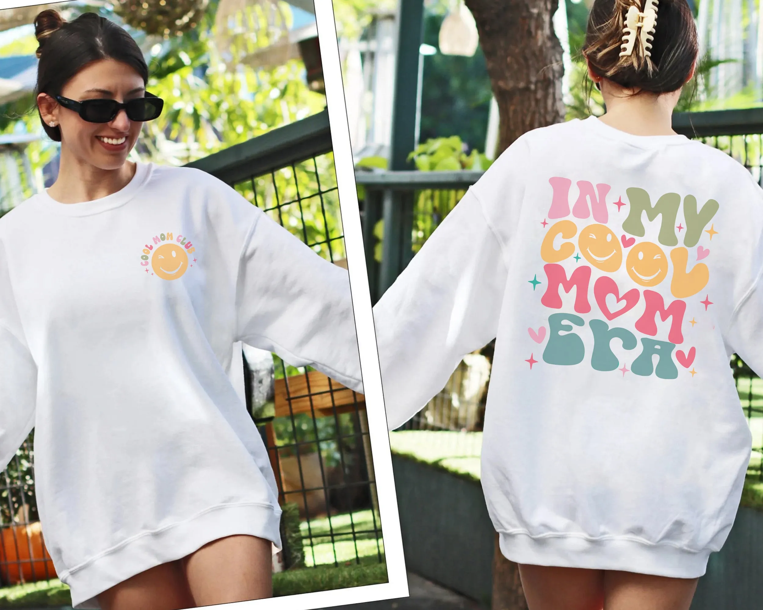 In My Cool Mom Era Sweatshirt, Cool Moms Club T Shirt, Mama Era Shirt, Mom Shirt Gift, New Mom Shirt, Pregnancy Announcement