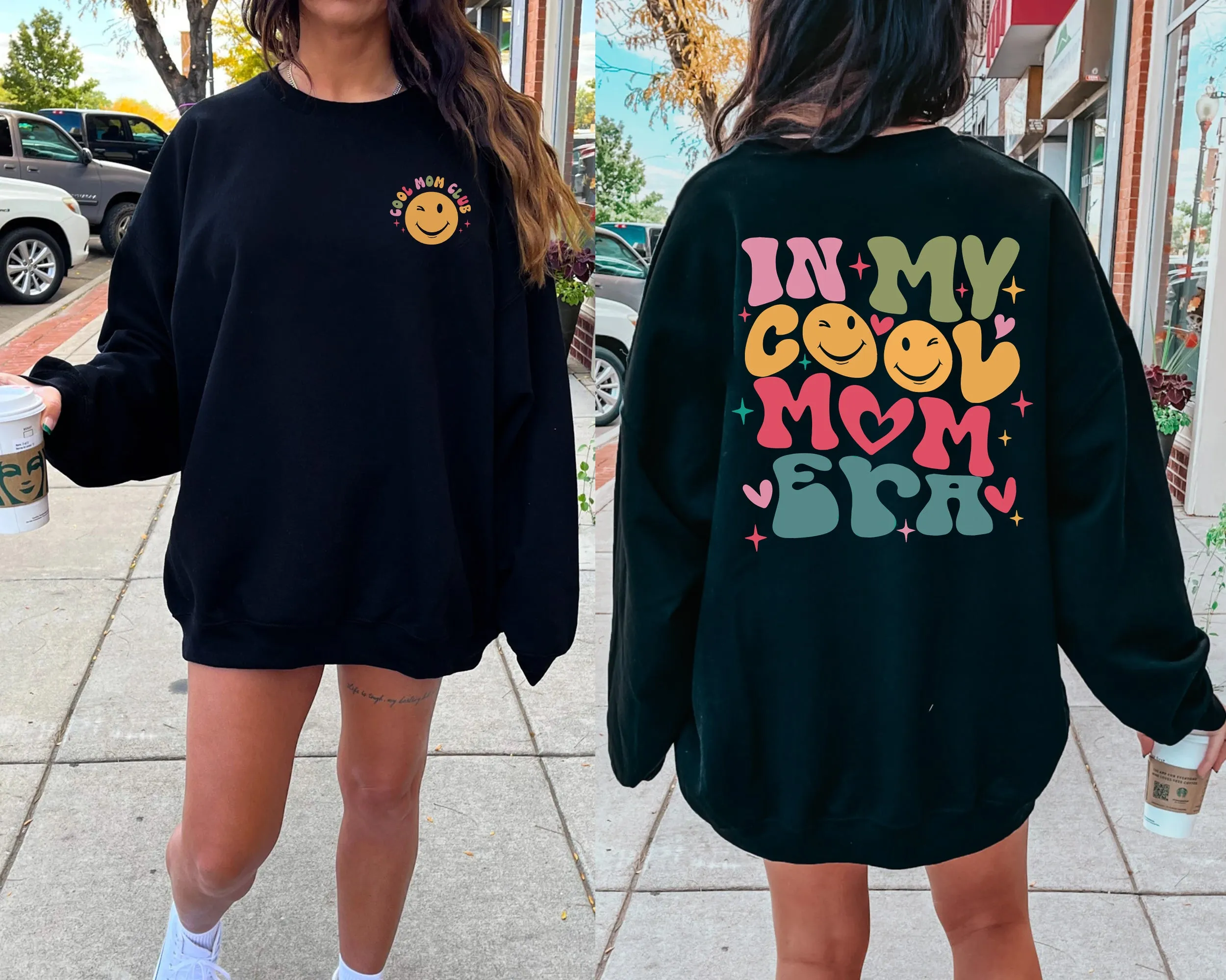In My Cool Mom Era Sweatshirt, Cool Moms Club T Shirt, Mama Era Shirt, Mom Shirt Gift, New Mom Shirt, Pregnancy Announcement