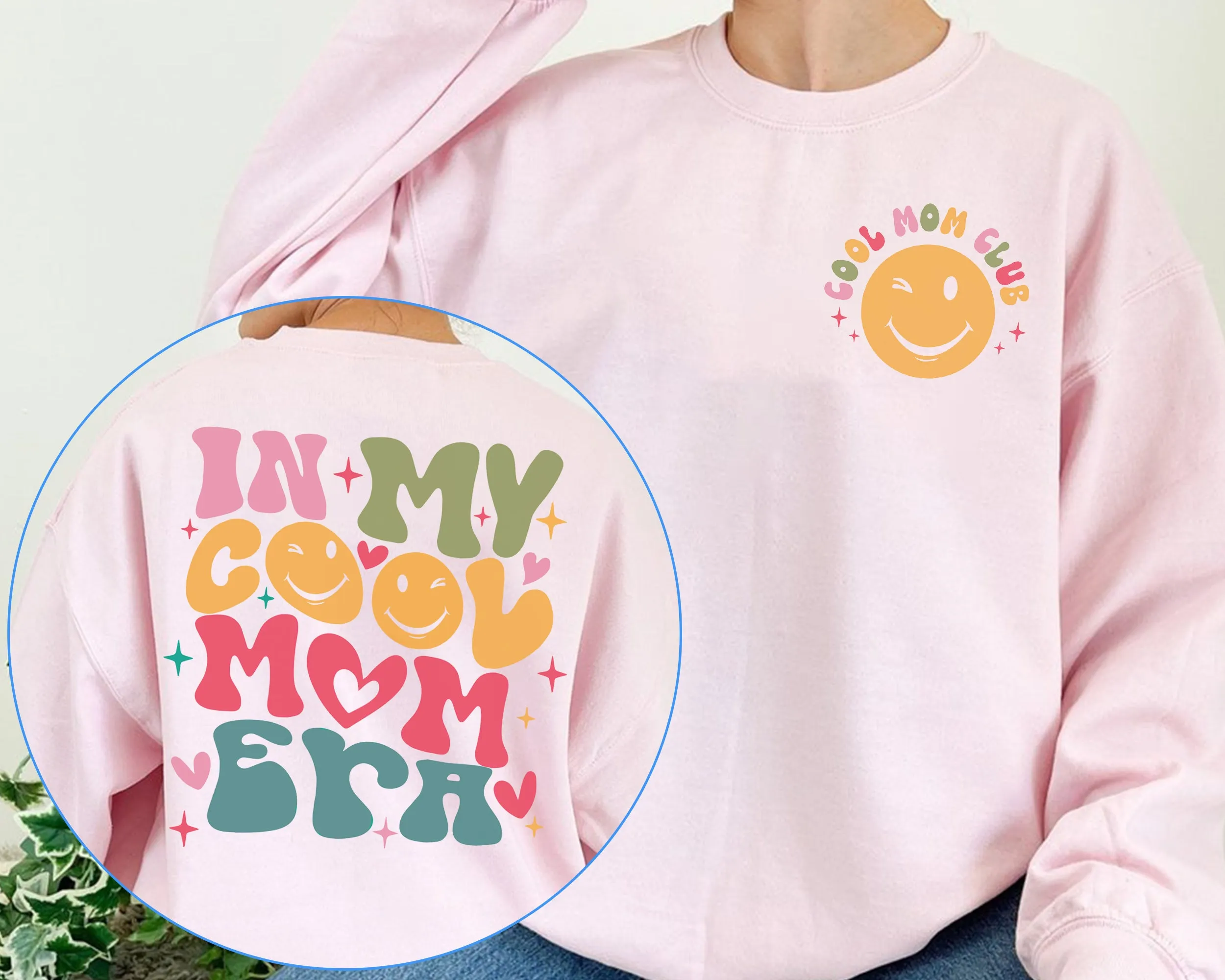 In My Cool Mom Era Sweatshirt, Cool Moms Club T Shirt, Mama Era Shirt, Mom Shirt Gift, New Mom Shirt, Pregnancy Announcement