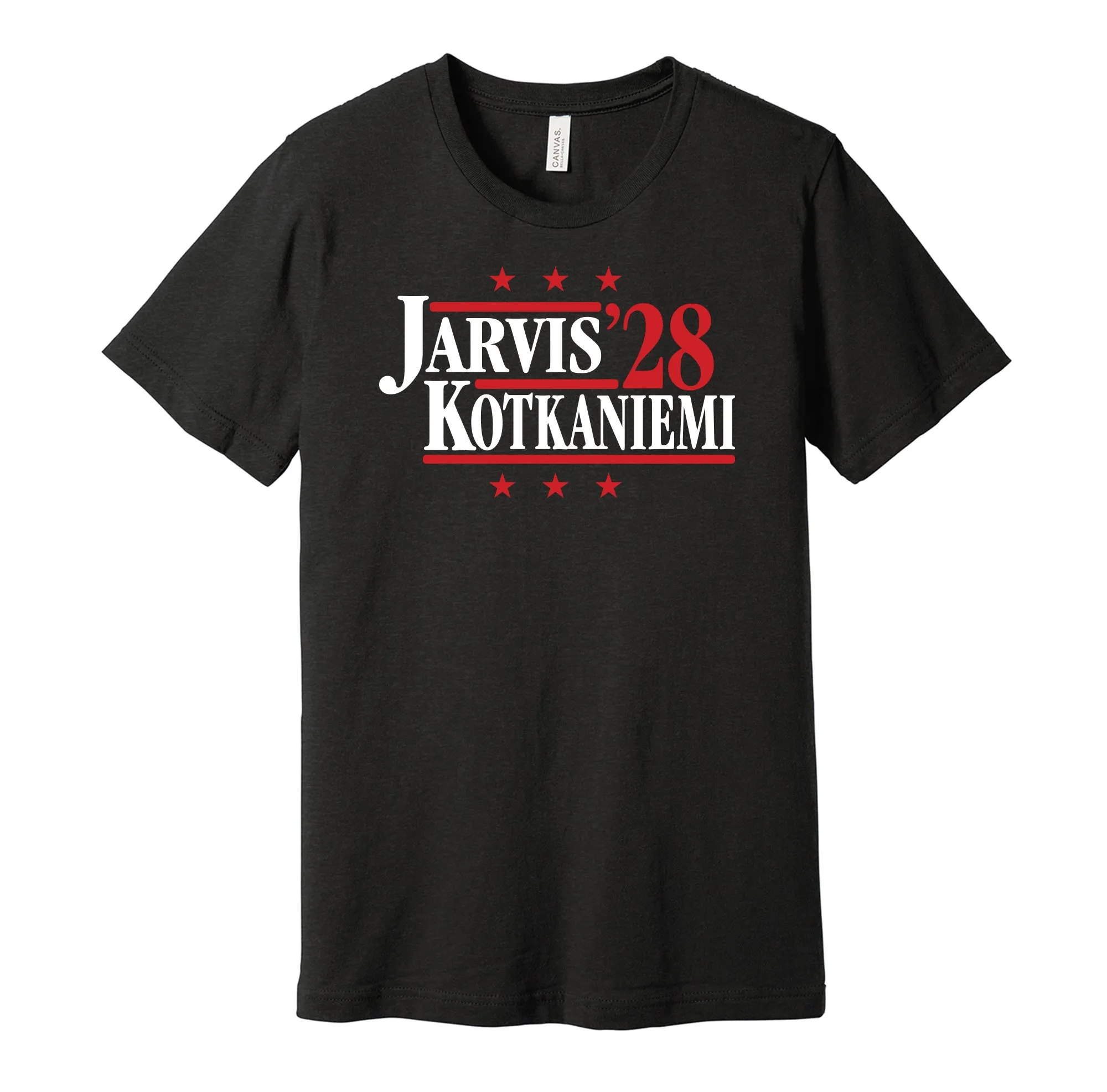 Jarvis & Kotkaniemi '28 - Carolina Political Campaign Parody T-Shirt - Hyper Than Hype Shirts