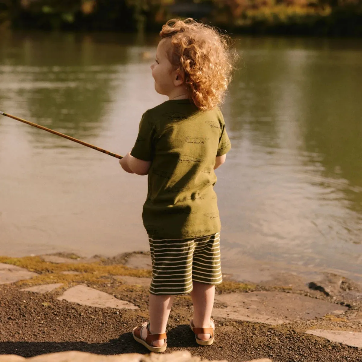 Jimmy Shorts - Jungle Sailor Stripe