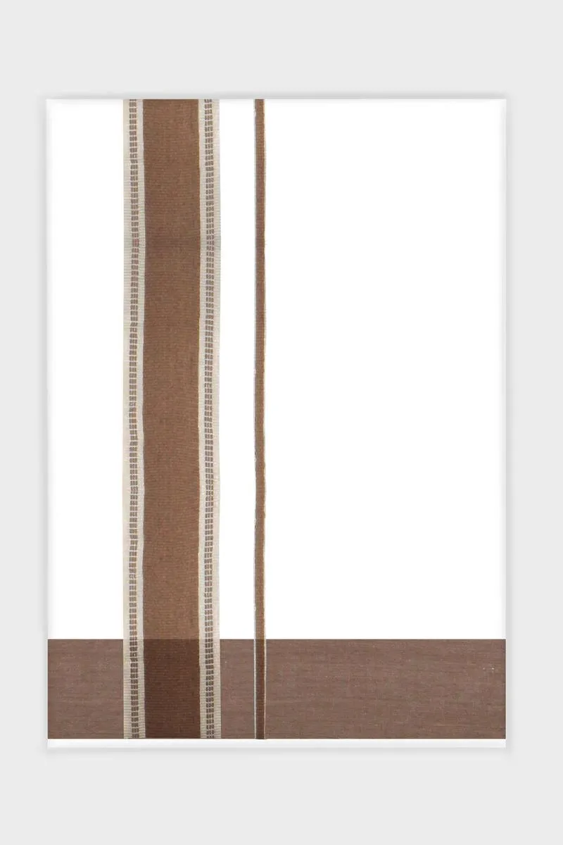 Julian Yadav - Wood Brown Smooth Cotton Double Layered Dhoti With Fancy Borders | Uathayam