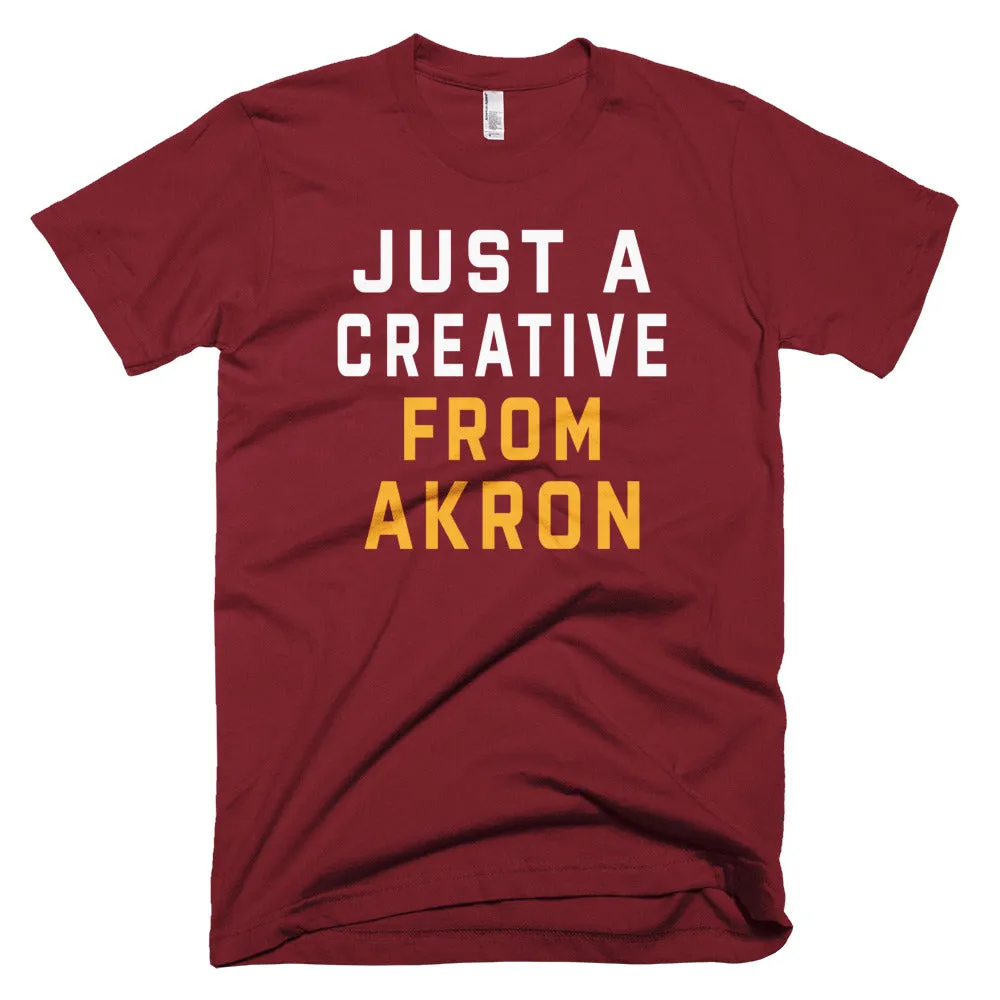 JUST A CREATIVE FROM AKRON | WINE & GOLD T-Shirt
