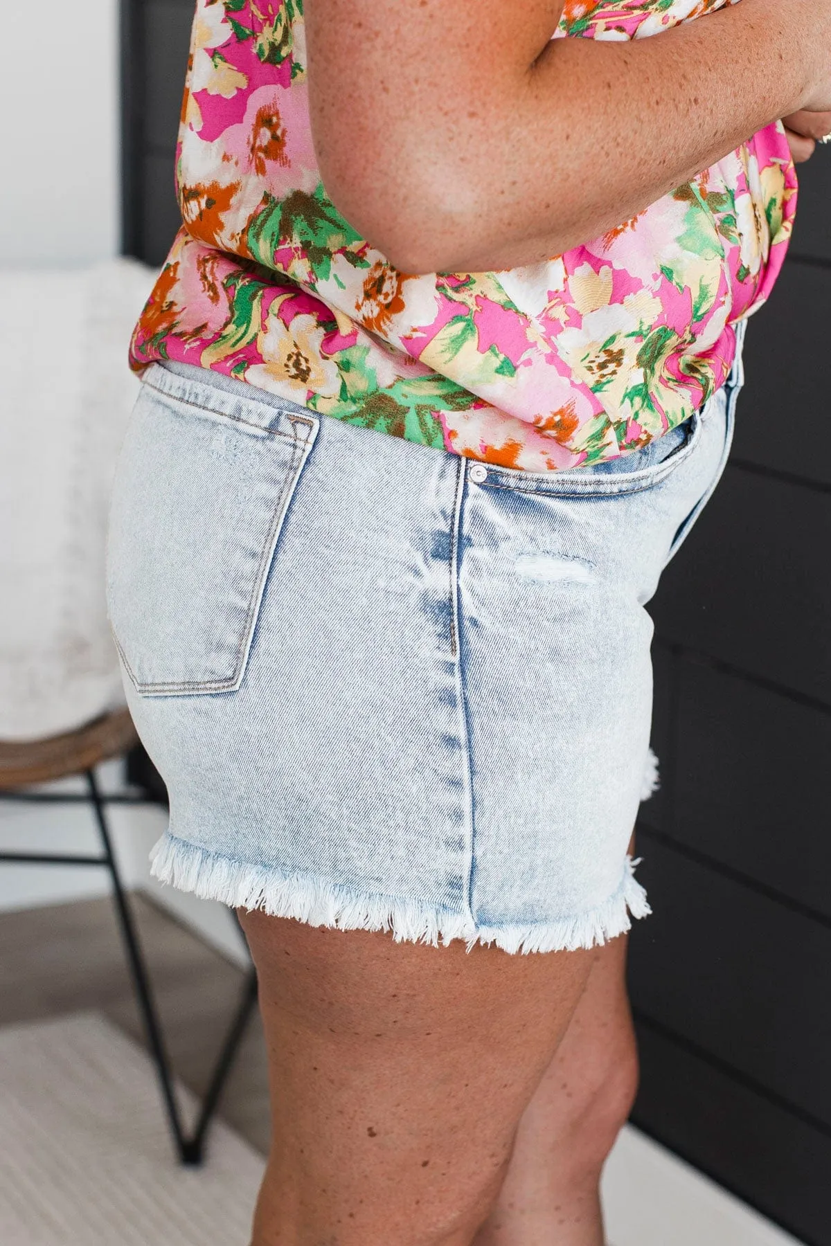 KanCan Mom Shorts- Talulla Wash
