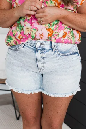 KanCan Mom Shorts- Talulla Wash