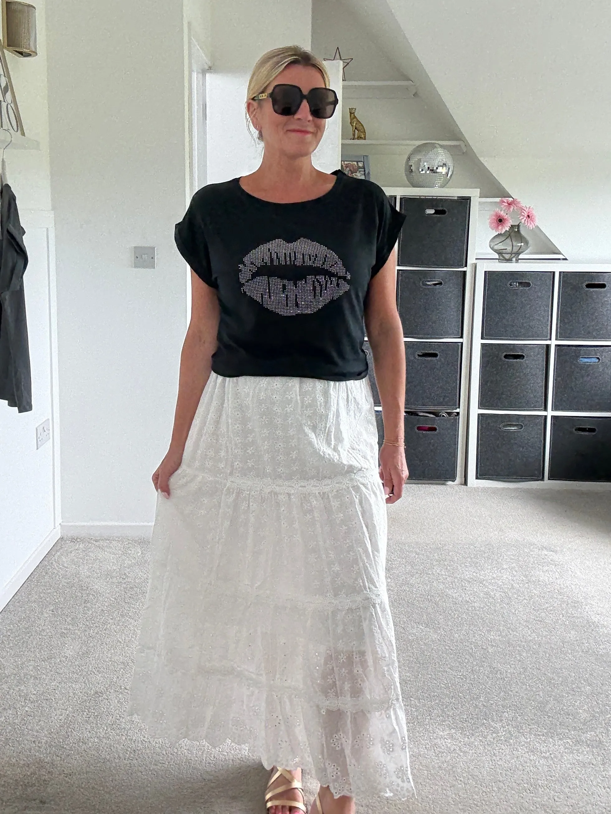 Khaki Lips T Shirt