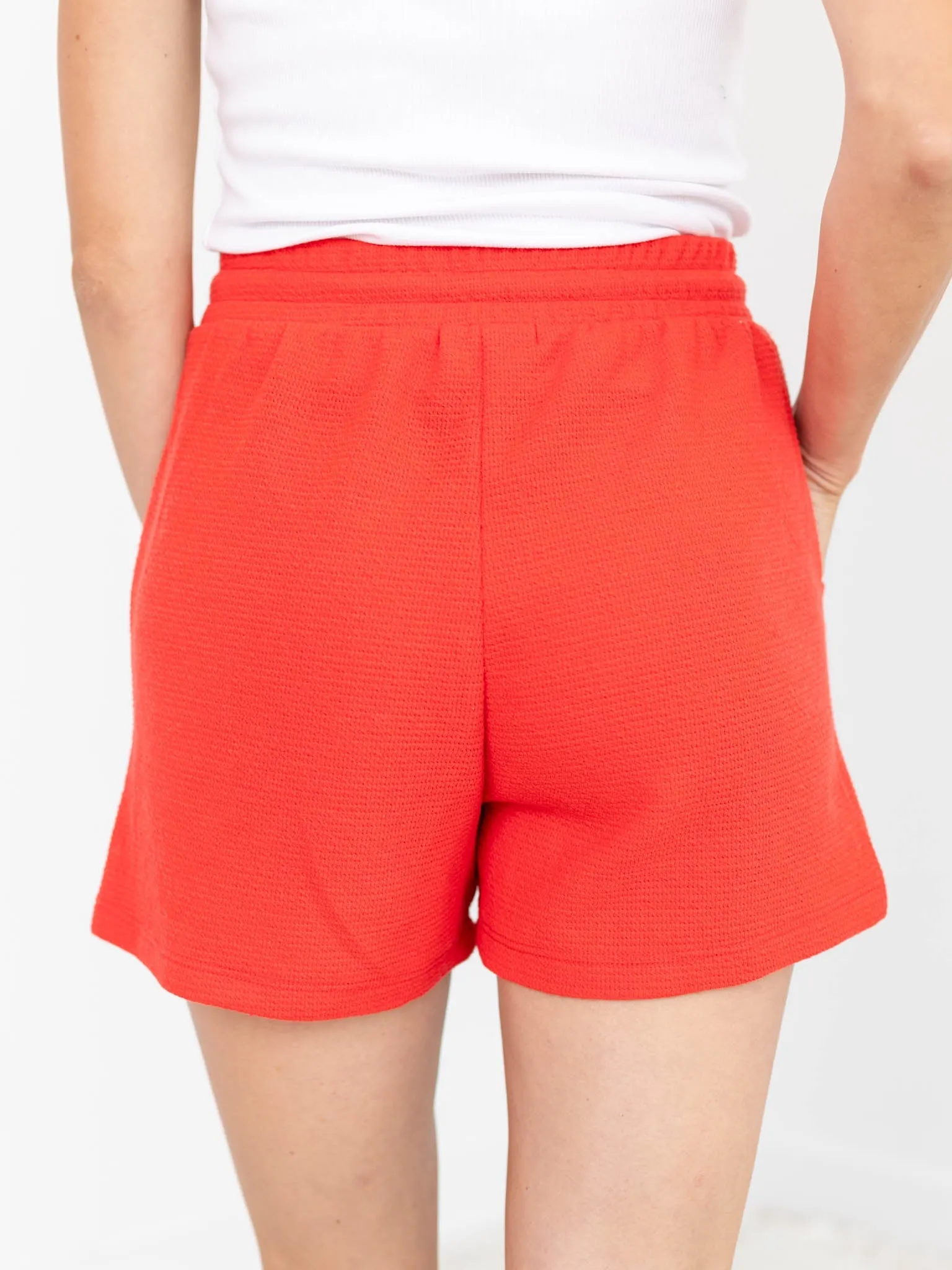 Knit Drawstring Pocket Shorts