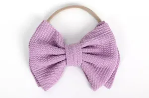 Layered Bow Headband | Lavender