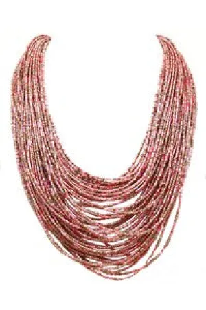 Layered Seed Bead Necklace