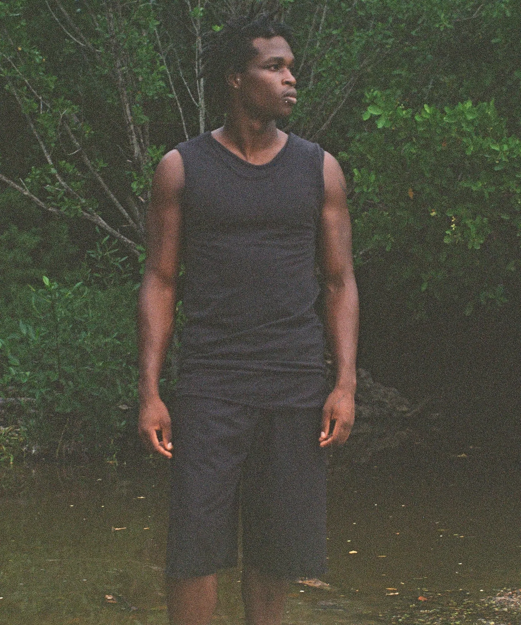LAYERED TANK, BLACK