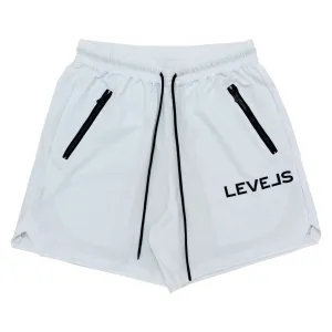 LEVELS FLEX SHORTS | WHITE