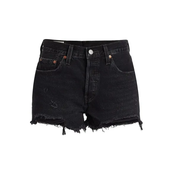 Levi’s® 501® Original Fit High Rise Shorts in Black