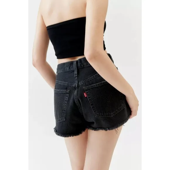 Levi’s® 501® Original Fit High Rise Shorts in Black