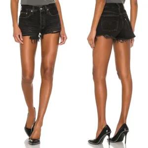Levi’s® 501® Original Fit High Rise Shorts in Black