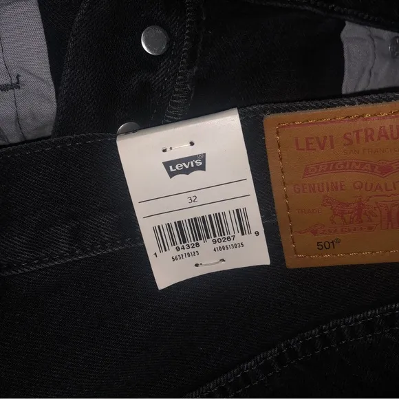 Levi’s® 501® Original Fit High Rise Shorts in Black