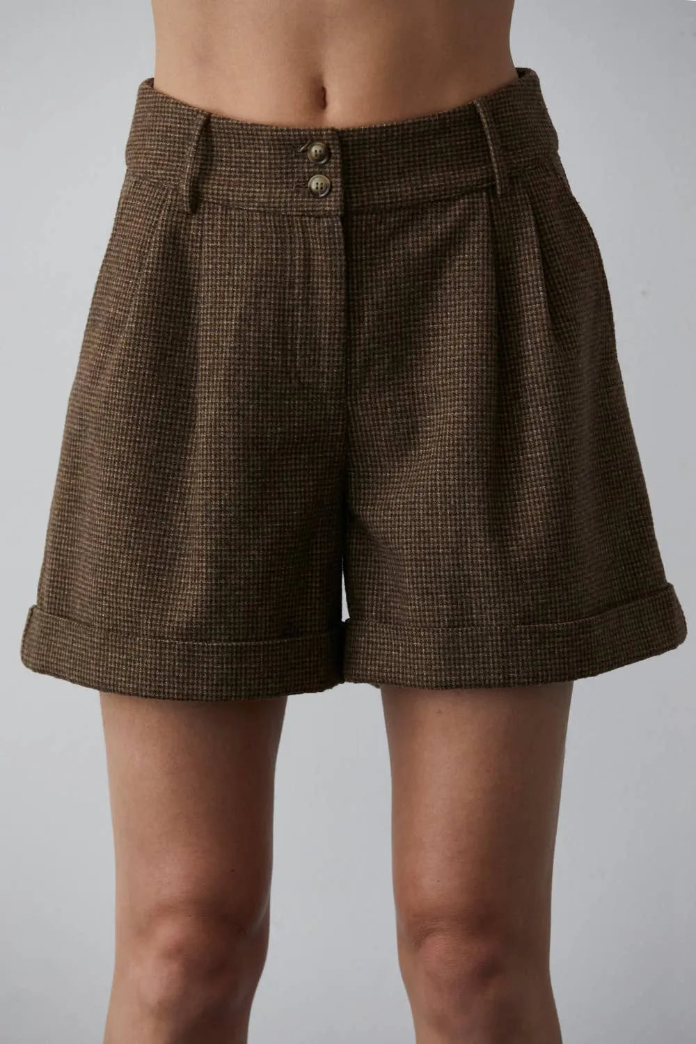 Lexie Houndstooth Shorts