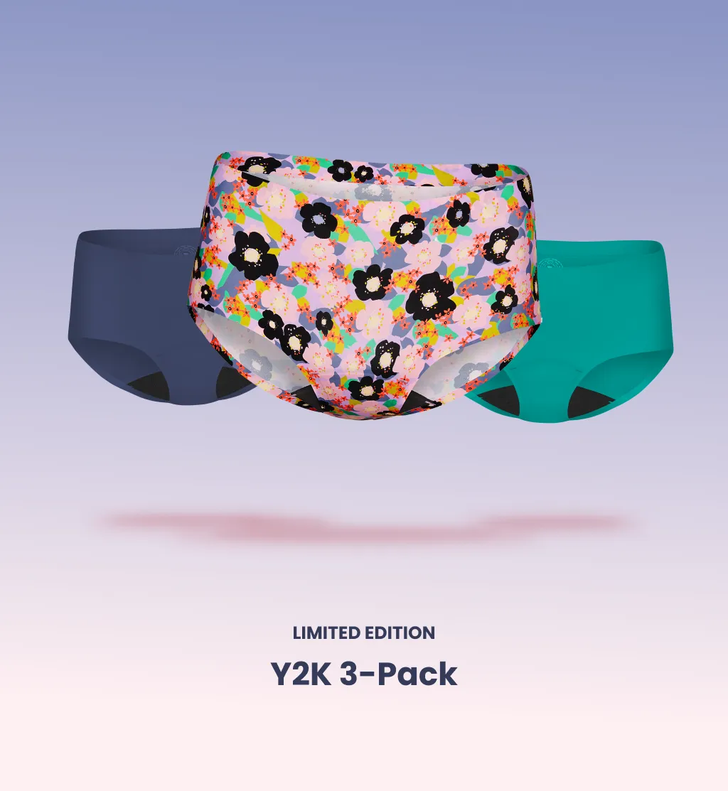 Light Leakproof No-Show Underwear Boyshort 3-Pack (Kit Item)