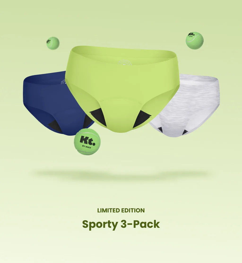 Light Leakproof No-Show Underwear Boyshort 3-Pack (Kit Item)