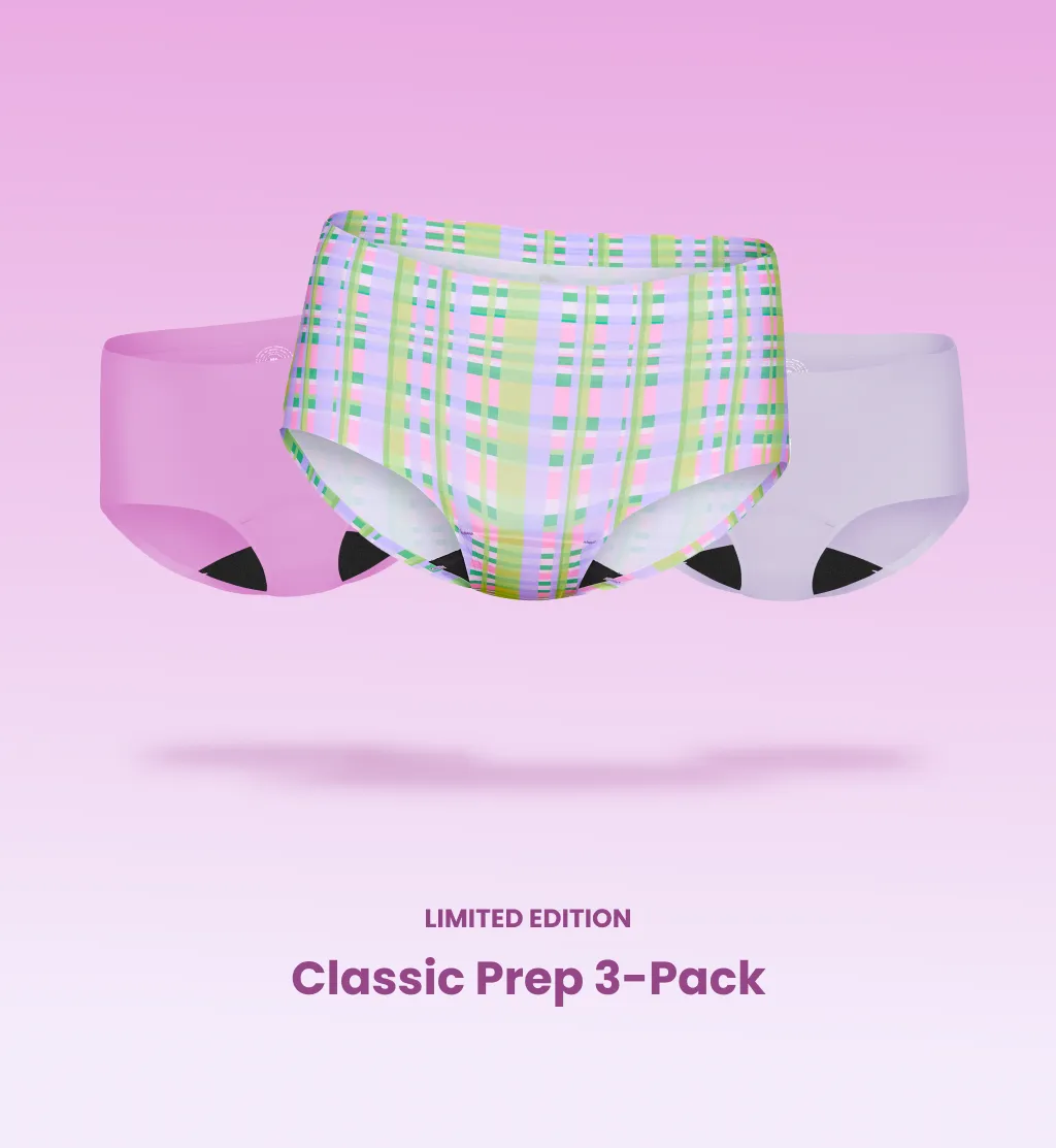 Light Leakproof No-Show Underwear Boyshort 3-Pack (Kit Item)