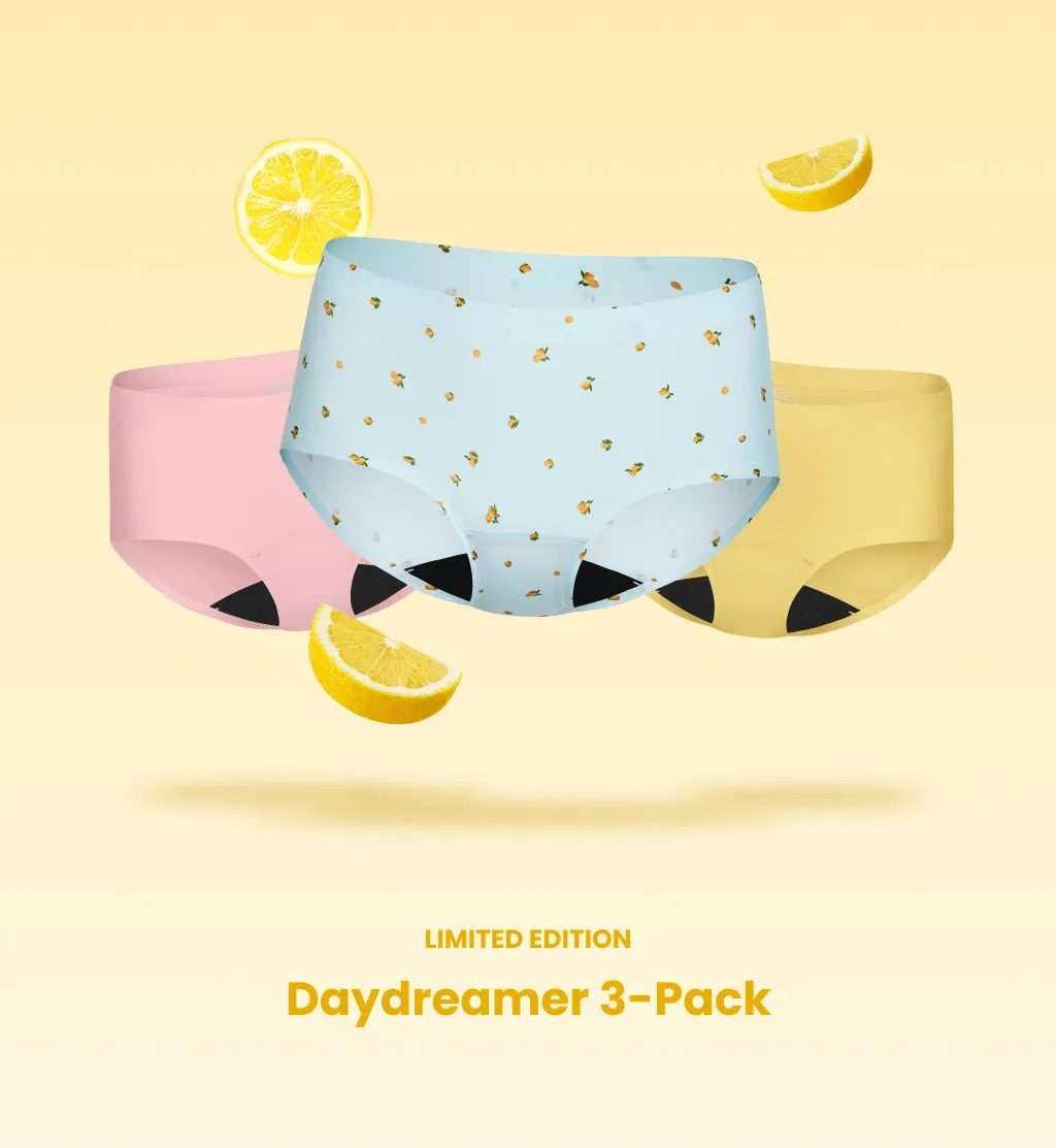 Light Leakproof No-Show Underwear Boyshort 3-Pack (Kit Item)