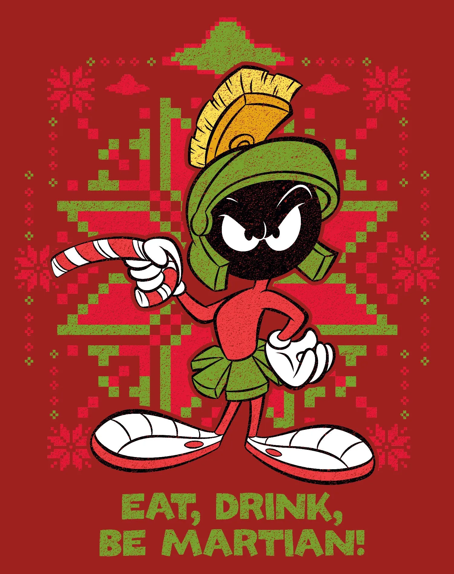 Looney Tunes Marvin Martian Xmas Eat Official Kid's T-Shirt