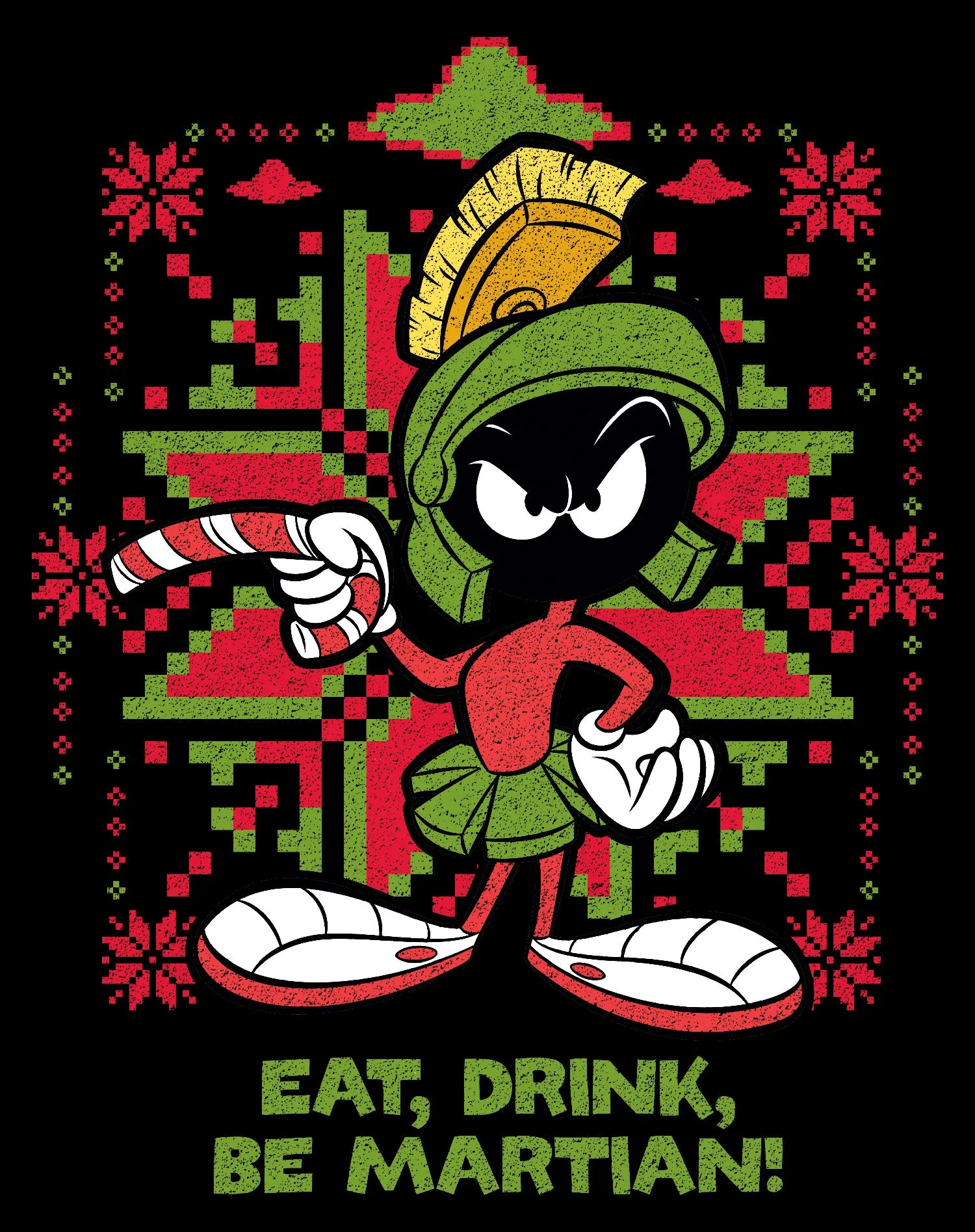 Looney Tunes Marvin Martian Xmas Eat Official Kid's T-Shirt